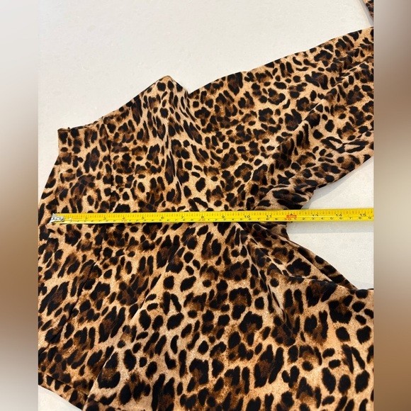 Leopard Print Leggings Colori Animal Print Leggings Made In Canada Size 11 - Picture 9 of 9